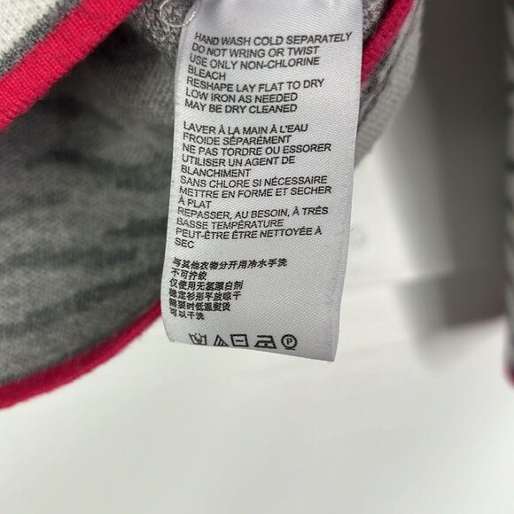 Anthropologie Mock Neck Gray Zebra Print Sweater Size Small - Picture 12 of 16